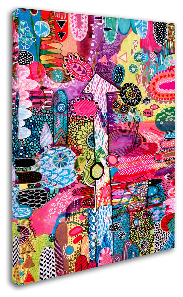 Hello Angel ''Up'' Canvas Art, 47x35