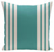 Big And Bold Stripe, Decorative Outdoor Pillow, Dazzling Blue , 18"x18"