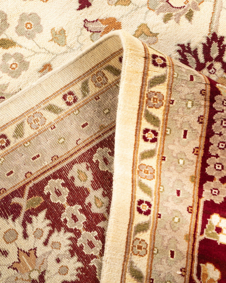 Puri, One-of-a-Kind Hand-Knotted Area Rug Ivory, 9'2"x12'2"