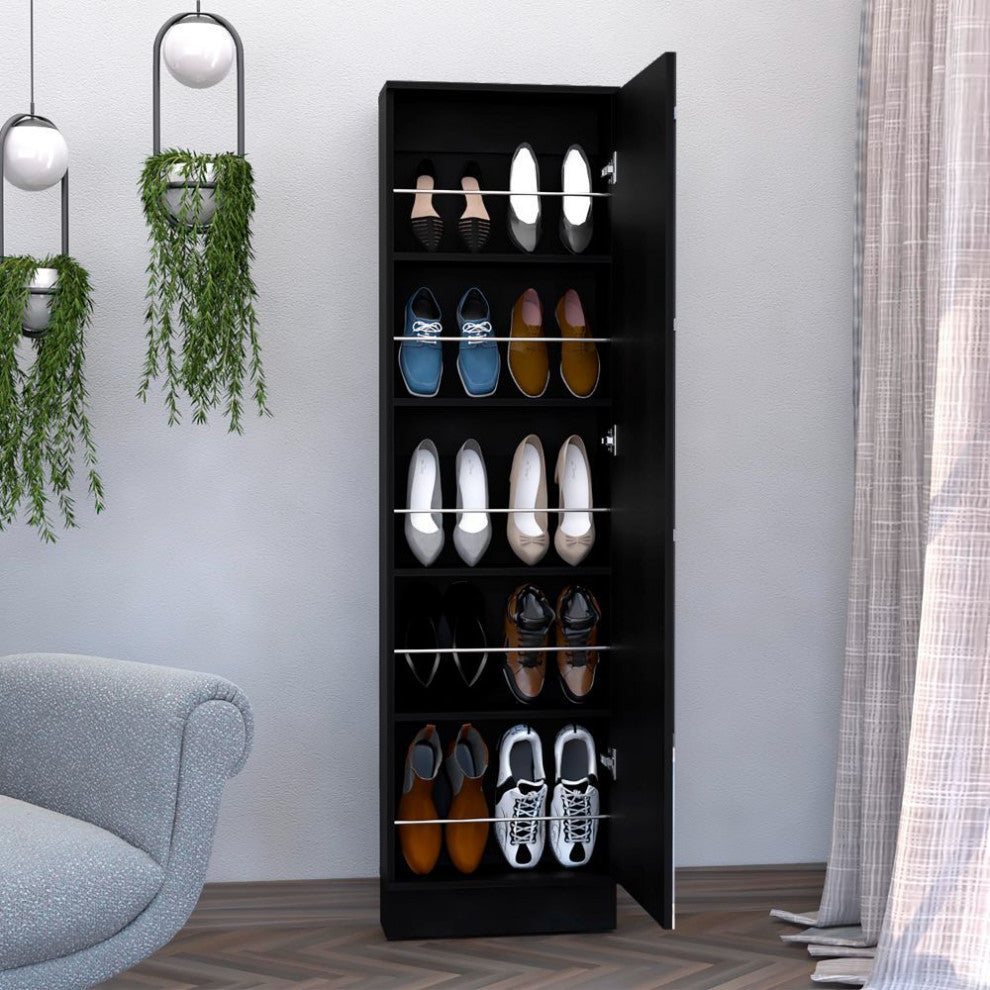 Charlotte Xl Shoe Rack, Black