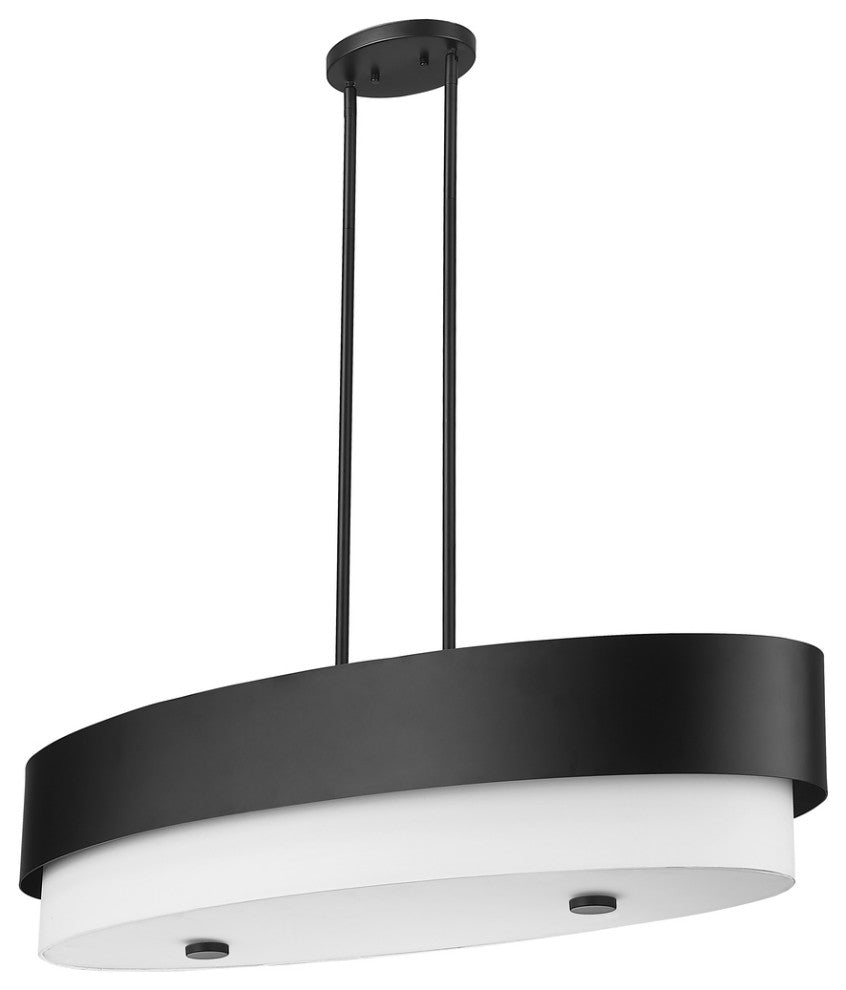Z-LITE 5-Light Island, Matte Black