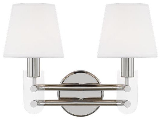 Generation Lighting, LV1052PN, 2-Light Vanity, Polished Nickel