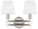 Generation Lighting, LV1052PN, 2-Light Vanity, Polished Nickel