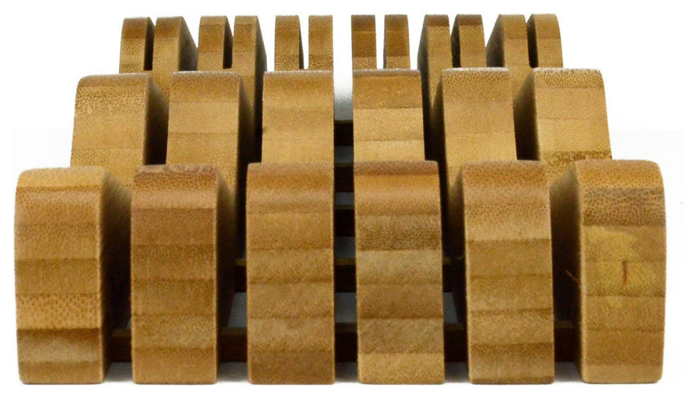 Heim Concept In-Drawer Premium Bamboo Wood Knife Storage Block , Up To 16 Knives
