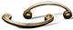 Polished Brass RKI Plain Bow Pull, RKICP3617