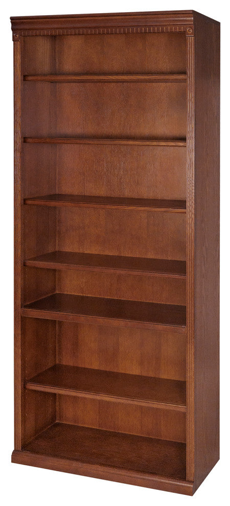 Martin Furniture Huntington Oxford 84" Open Bookcase (Burnish)