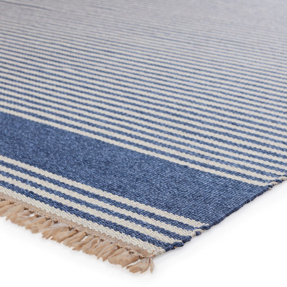 Vibe by Jaipur Living Strand Indoor/ Outdoor Striped Area Rug, Blue/Beige, 4'x6'