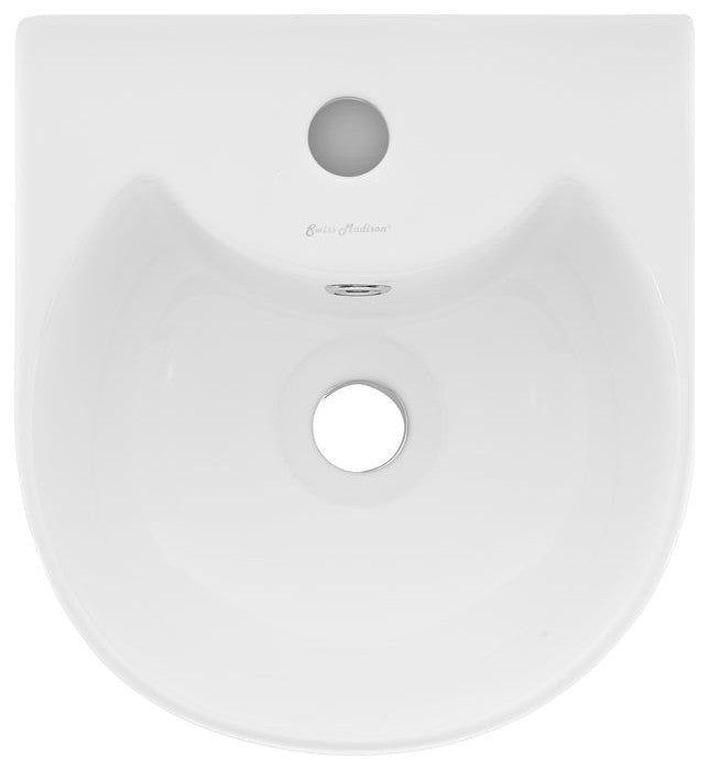 Swiss Madison Sublime Rounded Basin Pedestal sink
