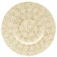 Chloe 4 Piece Floral Accent Dessert Plate Set, Beige
