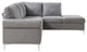 Melvyn Sectional Sofa, Gray Fabric