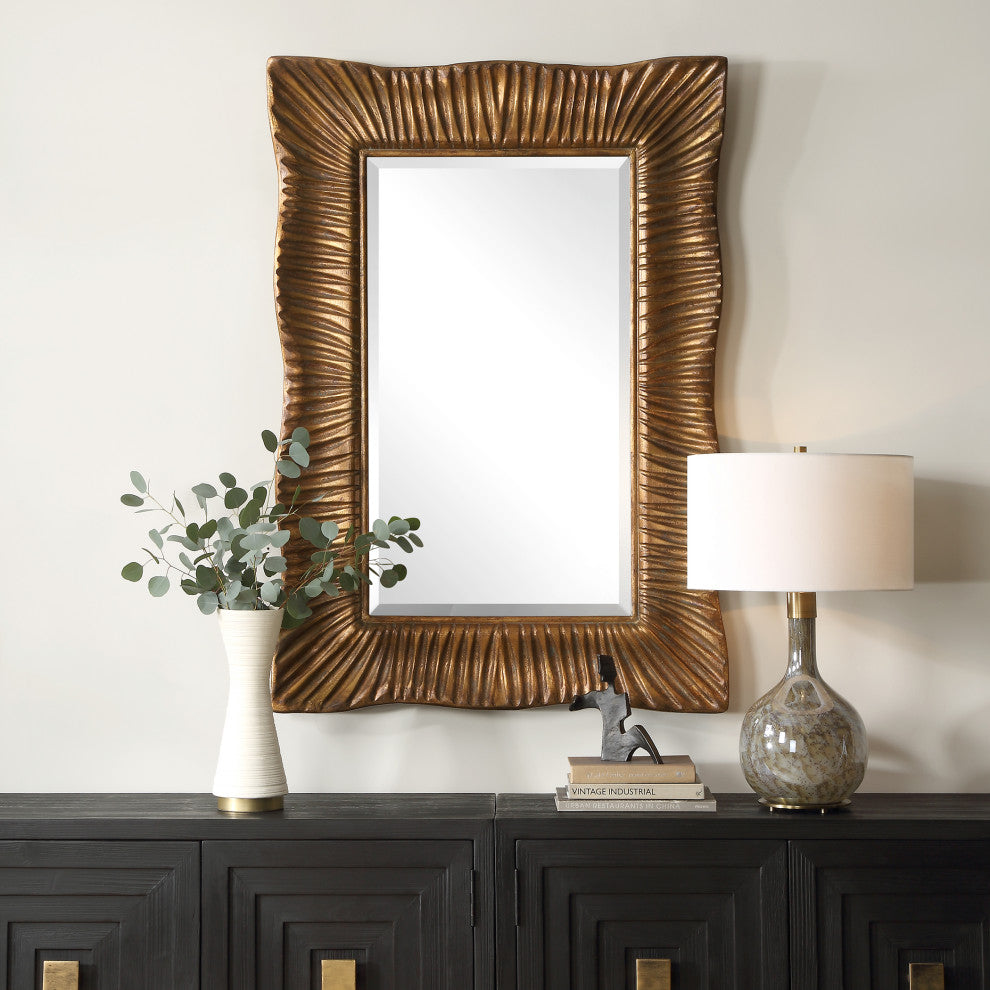 Uttermost - 09971 - Mirror - Emerson - Antiqued Gold Leaf