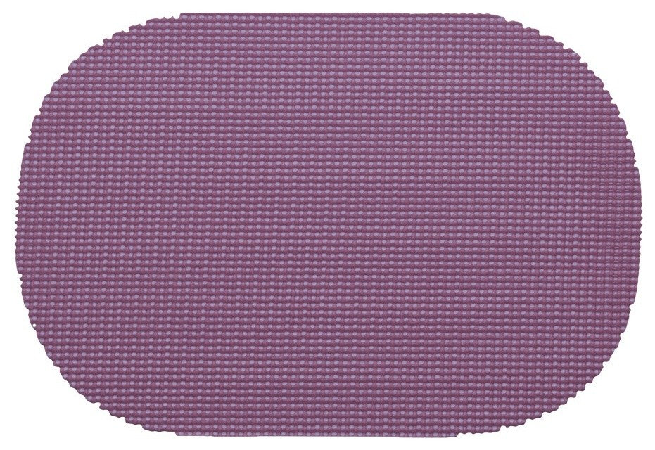Kraftware Fishnet Purple Oval Placemats, Set of 12