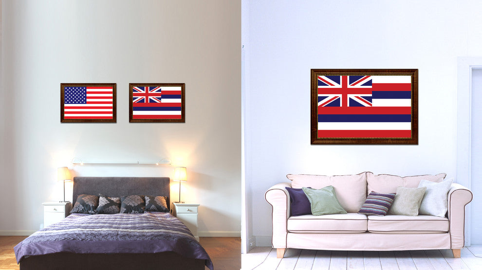 Hawaii State Flag Canvas Print, 27"x39"