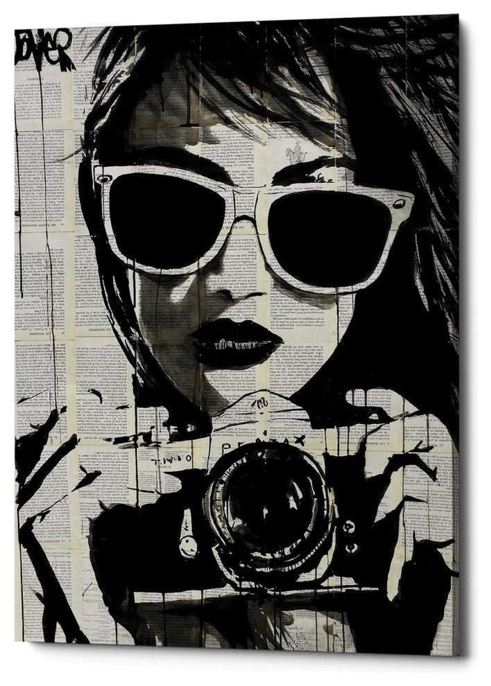 Epic Graffiti "Shoot" by Loui Jover, Giclee Canvas Wall Art, 18"x26"