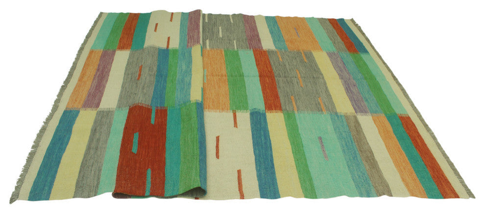 Winchester Kilim Nafi Rust/Ivory Rug, 6'8x9'10