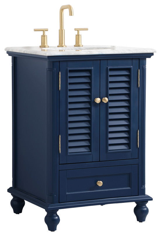 Home Living 24" Single Bathroom Vanity, Blue