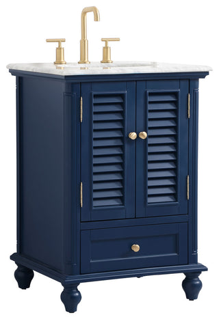 Home Living 24" Single Bathroom Vanity, Blue