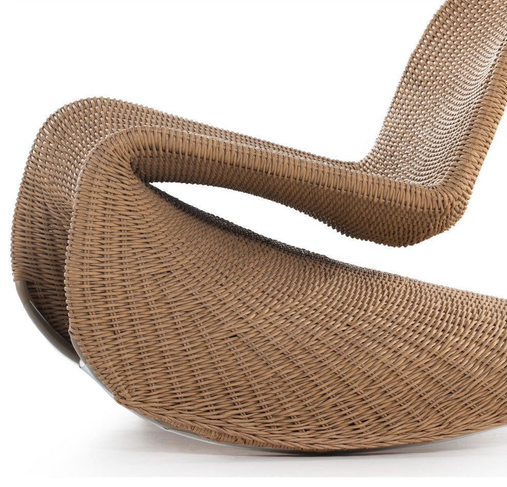 Portia Outdoor Rocking Chair-Natural