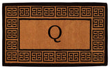The Grecian Monogram Doormat, Extra-Thick 2'x3', Letter Q