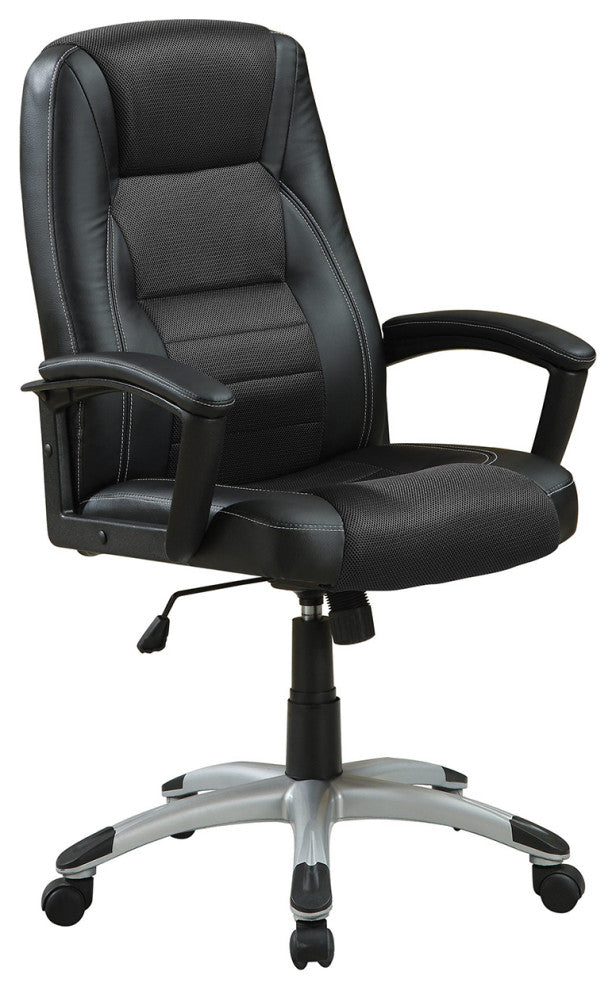 Adjustable Height Office Chair, Black