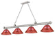 Zlite 2306-4BN-ARBG 4-Light Billiard, Burgundy