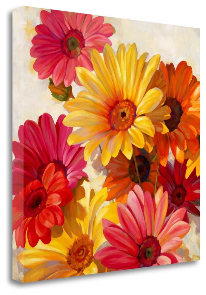 "Daisies For Spring" By Emma Styles, Giclee Print on Gallery Wrap Canvas