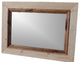 Rustic Mirror Cabin Mirror With Deep Alder Stepped Molding, 28x34