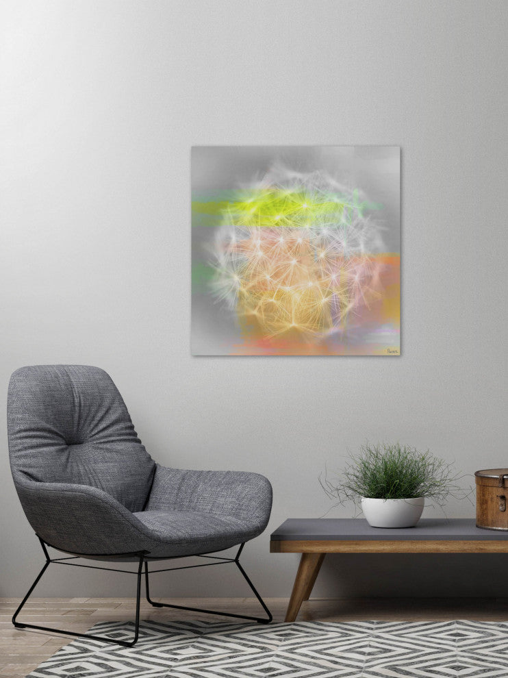 "Taraxacum" Fine Art Canvas Print, 48"x48"