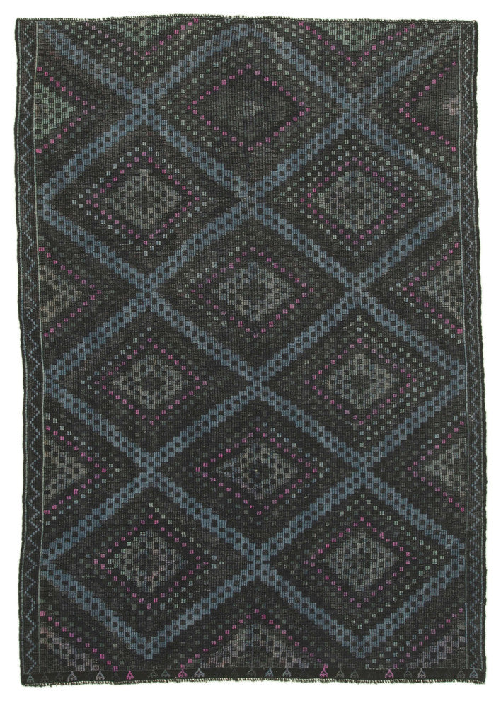 Rug N Carpet - Handwoven Oriental 6' 11'' x 9' 11'' Contemporary Kilim Rug