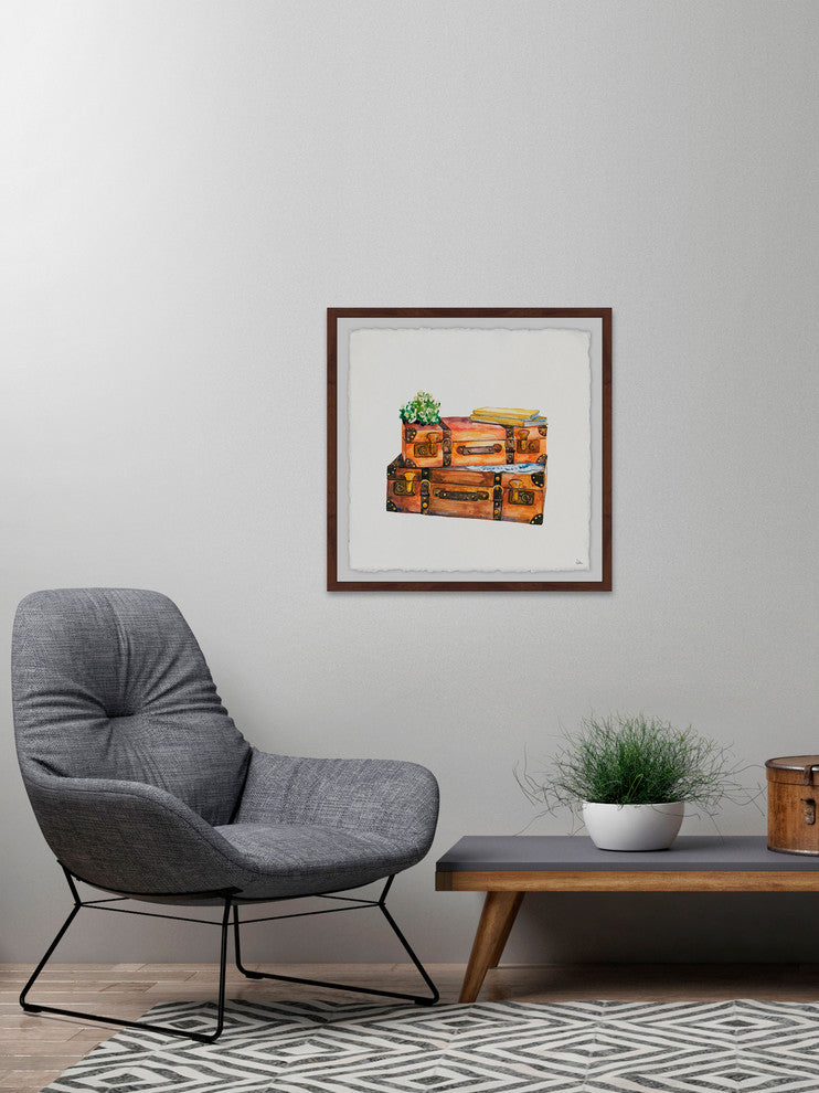 "Going West" Framed Painting Print, 12"x12"