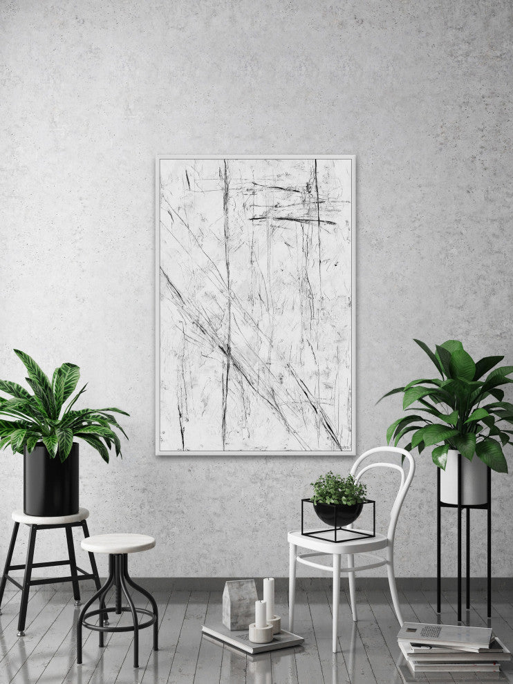 "Irresistible Desire" Floater Framed Painting Print on Canvas, 16x24