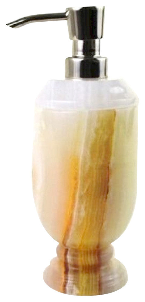 Lotion Dispenser, White Onyx