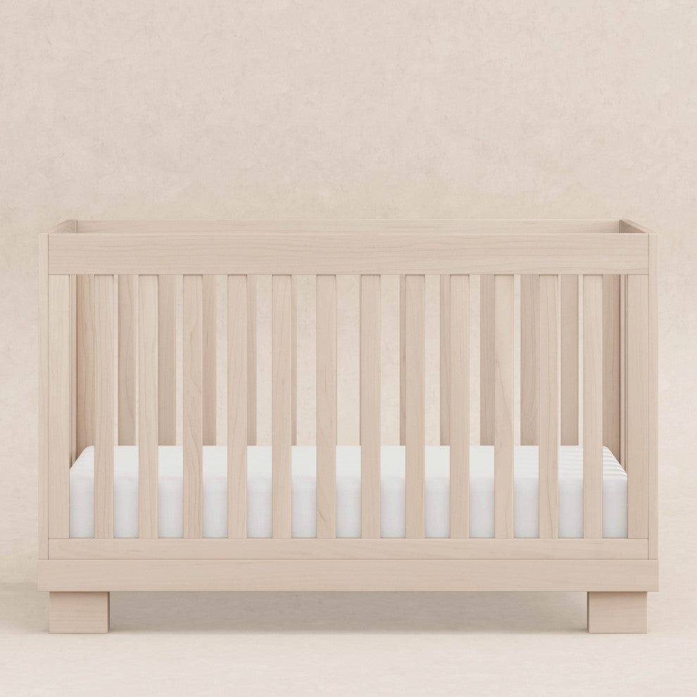 Modo 3-in-1 Convertible Crib With Toddler Bed Conversion Kit, Washed Natural