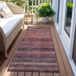 Machine Washable Indoor/Outdoor Chantille ACN1639 Paprika 2'3" x 7'6" Runner Rug