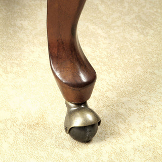 Leatherette Arm Chair, Black, Brown Cherry and Black