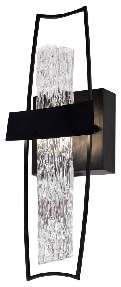 Guadiana 5 in LED Black Wall Sconce