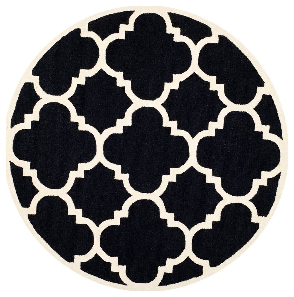 Safavieh Cambridge CAM140E 8' Square Black Rug