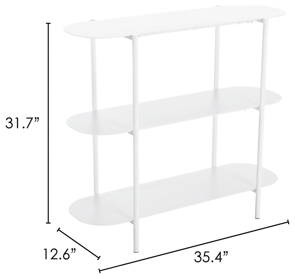 Tre Console Table White