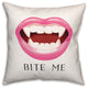 Bite Me Vampire 16x16 Throw Pillow
