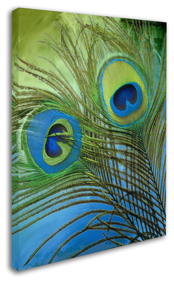 Color Bakery 'Peacock Candy I' Canvas Art, 18"x24"