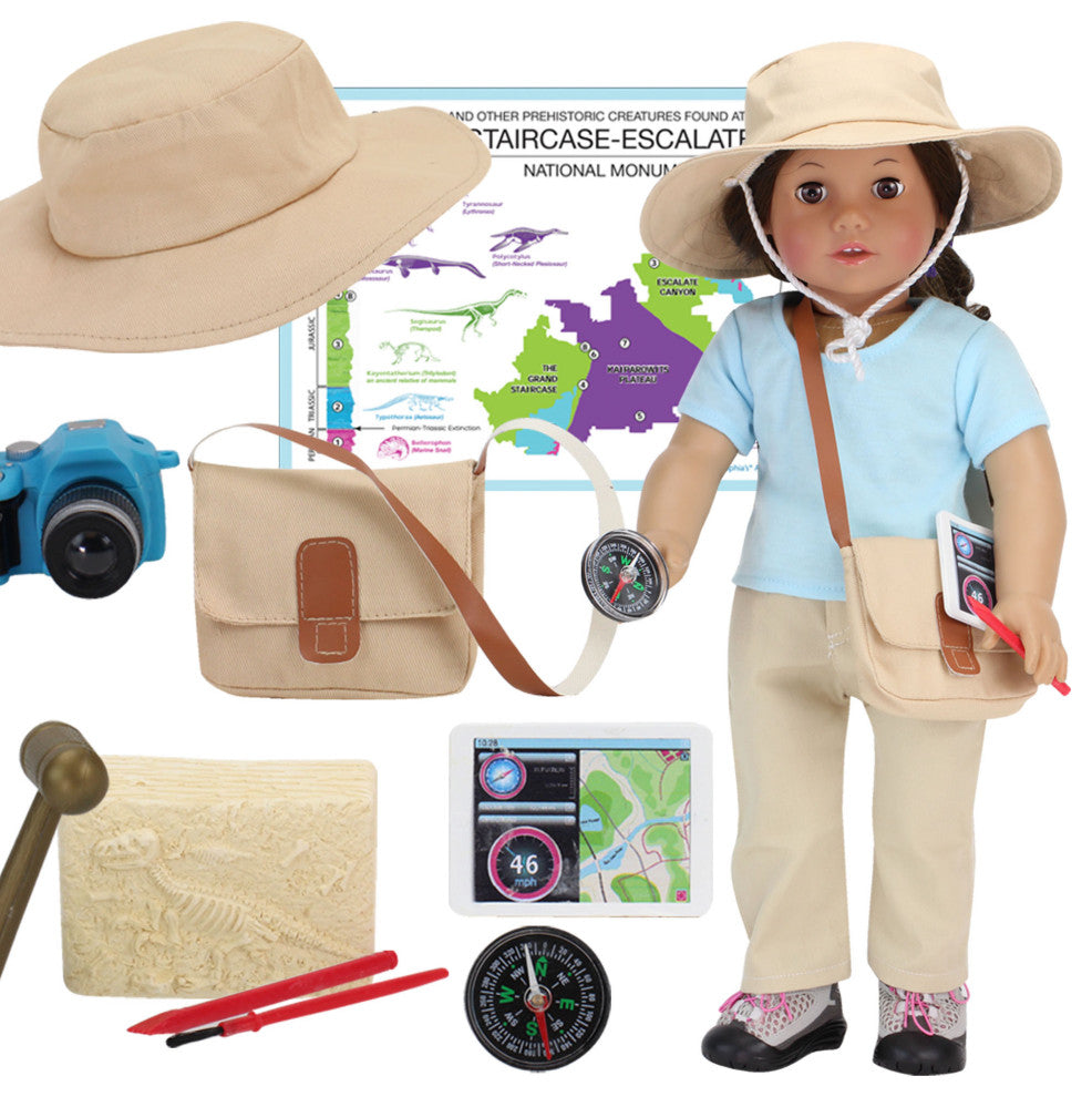 18"Doll 10 Pcs Smithsonian Paleontologist Set