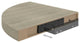vidaXL Wall Corner Shelves Floating Corner Shelf Display Shelf 2 Pcs Oak MDF