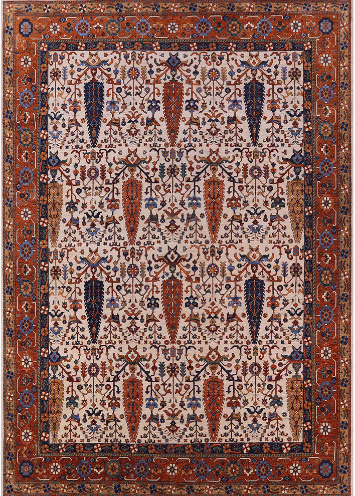 Ahgly Company Indoor Rectangle Mid-Century Modern Area Rugs, 4' x 6'