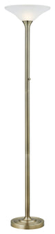 Classic Coordinates, 71" LED Dimmable Torchiere Floor Lamp with Hammered Glass