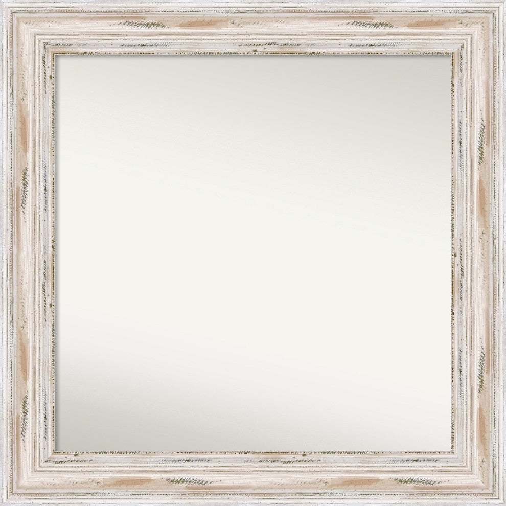 Wall Mirror Choose your Custom Size, Alexandria White Wash