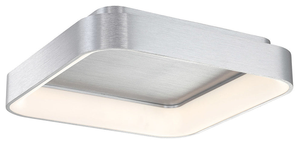 Tetris 24" LED Flush Mount 3000K, Brushed Aluminum