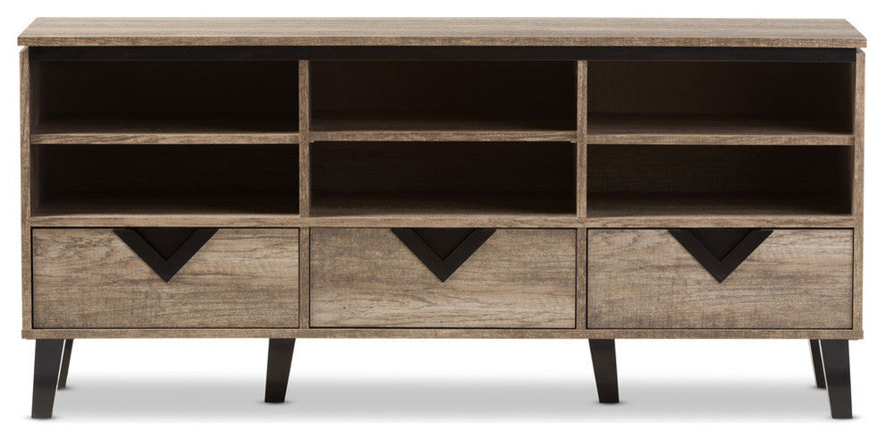 Wales Light Brown Wood 55" TV Stand