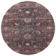 Ahgly Company Indoor Round Mid-Century Modern Area Rugs, 5' Round
