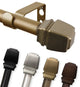 Nona 5/8" Curtain Rod, Antique Brass, 48-84"