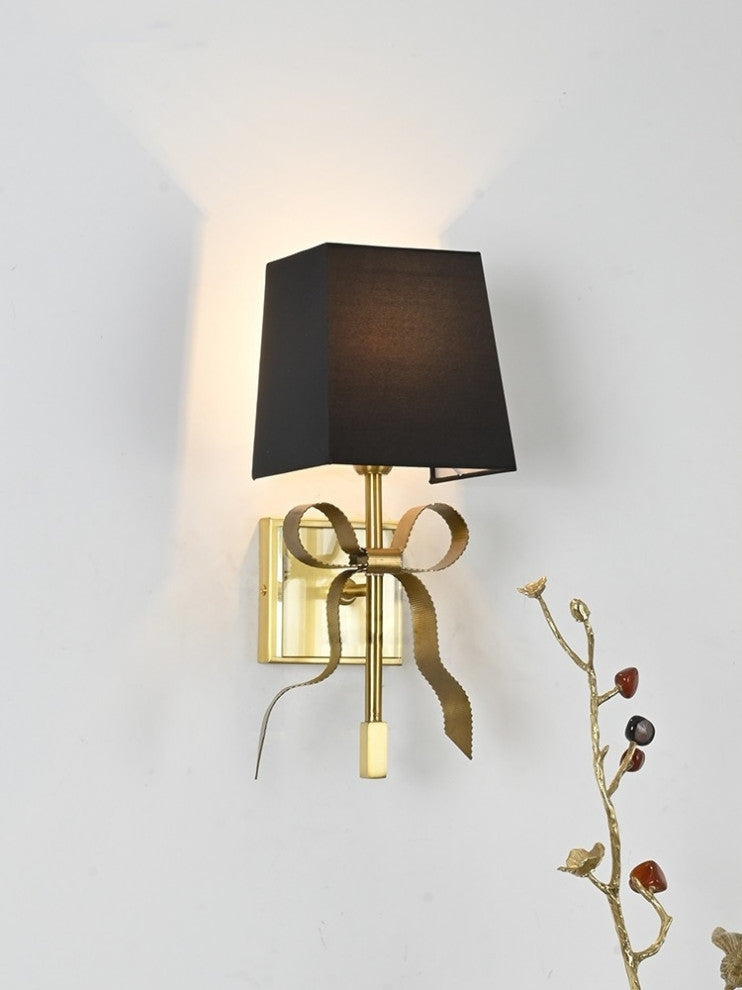 Paterna | Retro LED Copper Wall Light, Black